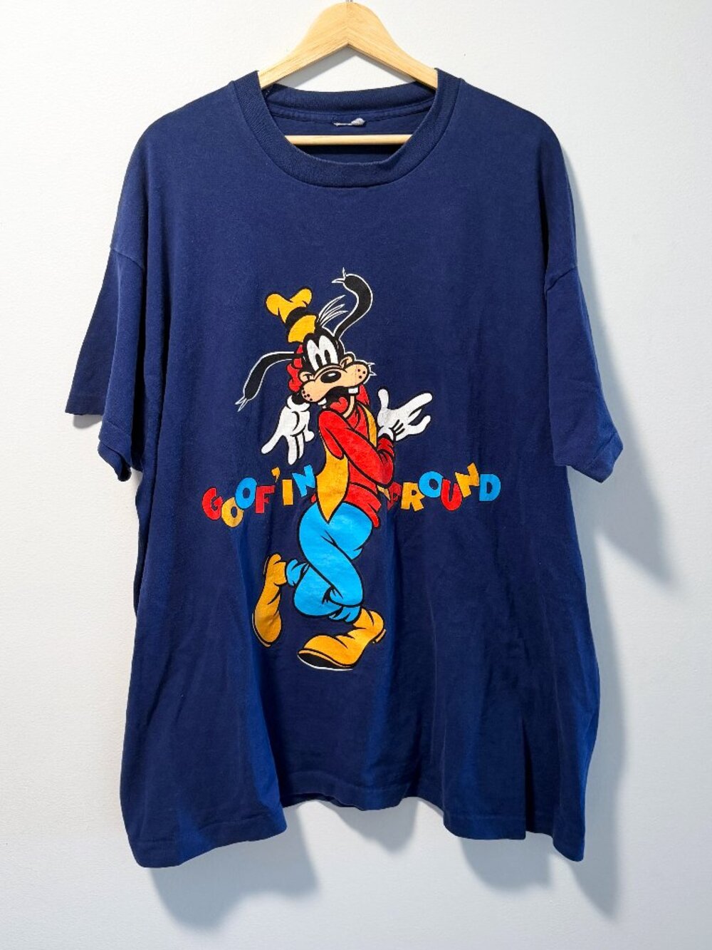 Disney Goofy "Goof'in Around" Tee - Rare XXL - Single Stitch Vintage 90s
